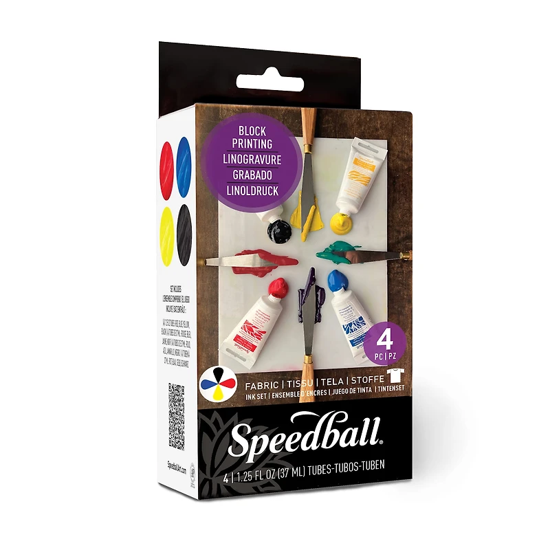 Speedball® Fabric Block Printing Ink Set