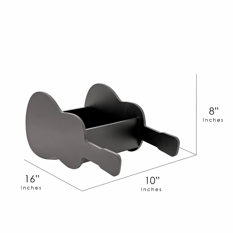 American Art Decor Grand Ole Opry Guitar Shaped Wooded Storage Crate - 16" x 10"