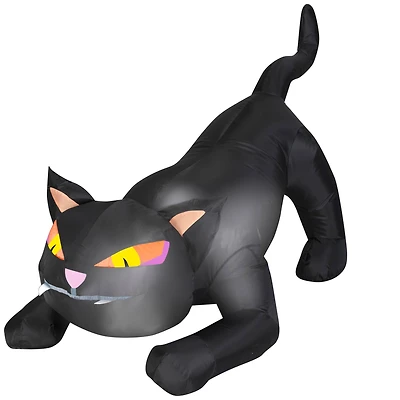 2.5ft. Airblown® Inflatable Halloween Black Cat with Tail Up