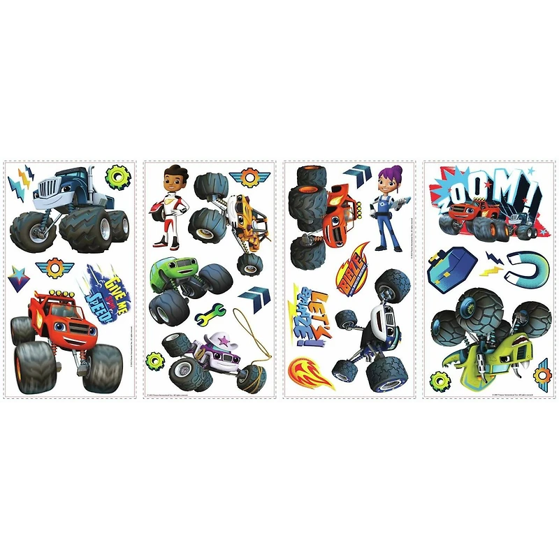 RoomMates Blaze & The Monster Machines Peel & Stick Decals