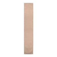 Faded Pink Grid Cotton Twill Table Runner