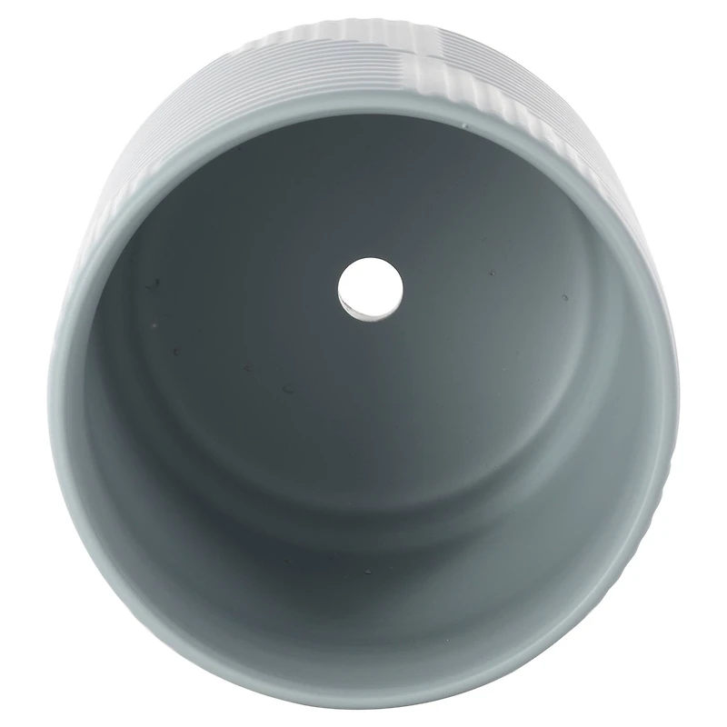 Gray Ceramic Geometric Planter Set