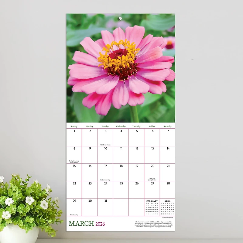 2026 Flowers Mini Calendar
