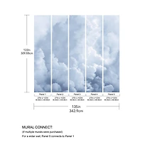 Katie Hunt Sky Blue In The Clouds Wall Mural