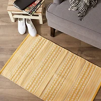 DII® Honey Gold Dobby Stripe Hand-Loomed Rug, 2ft. x 3ft.