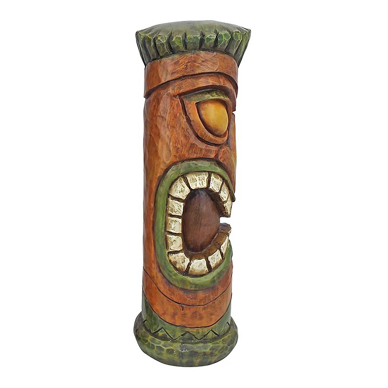 Design Toscano® 21" Moai Haku Hana Aloha Hawaii Tiki Sculpture