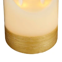 Cream & Gold Traditional Flameless Candle