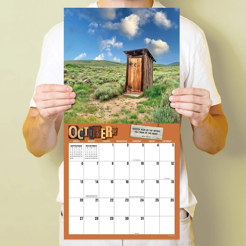 TF Publishing 2024 Outhouses Wall Calendar