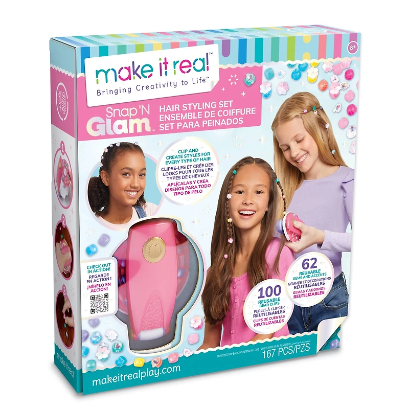 Make It Real™ Snap 'n Glam Hair Styling Set