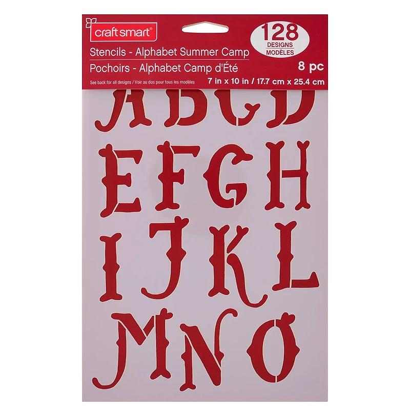 2" Summer Camp Alphabet Stencils by Craft Smart®