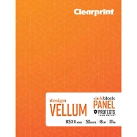 Clearprint­™ Design Vellum Book with Inkblock Panel™, 8.5" x 11"