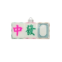 3.5" Mahjong Glass Ornament by Ashland®
