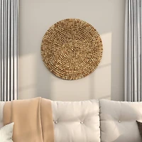 The Novogratz Brown Overlapping Reclaimed Wood Wall Décor