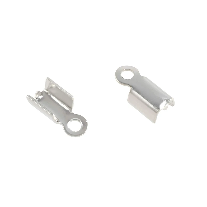 10mm Rhodium Crimps with Loop by Bead Landing™