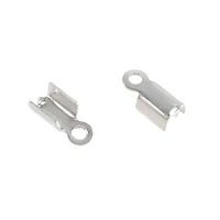 10mm Rhodium Crimps with Loop by Bead Landing™