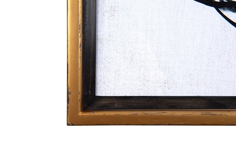 Hello Honey® Black and White Abstract Wood Framed Wall Décor Set