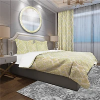 Designart 'Pattern in Eastern Style' Mid-Century Modern Bedding Set