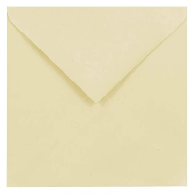 JAM Paper 7.5" x 7.5" Ivory Square Invitation Envelopes with Euro Flap, 25ct.