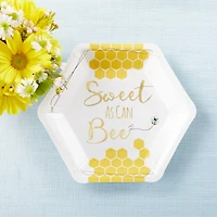 Kate Aspen® 7" Sweet As Can Bee Paper Plates, 32ct.