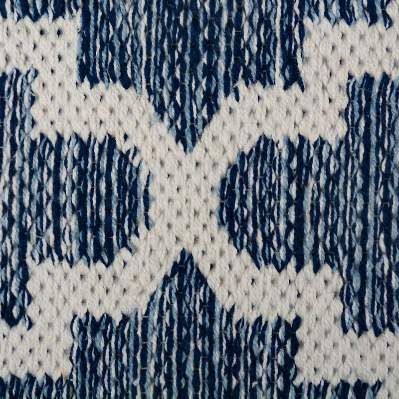 DII® Blue Lattice Hand-Loomed Rug, 2ft. x 3ft.