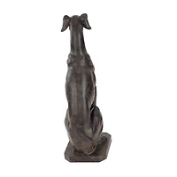 31" Brown Farmhouse Dog Sculpture