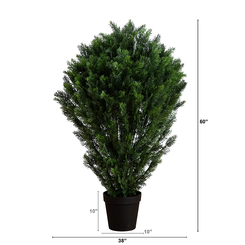 5ft. UV-Resistant Potted Cedar Bush