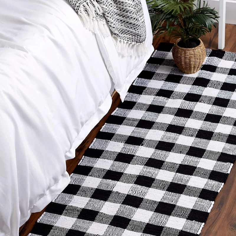 DII® Buffalo Check Rag Rug