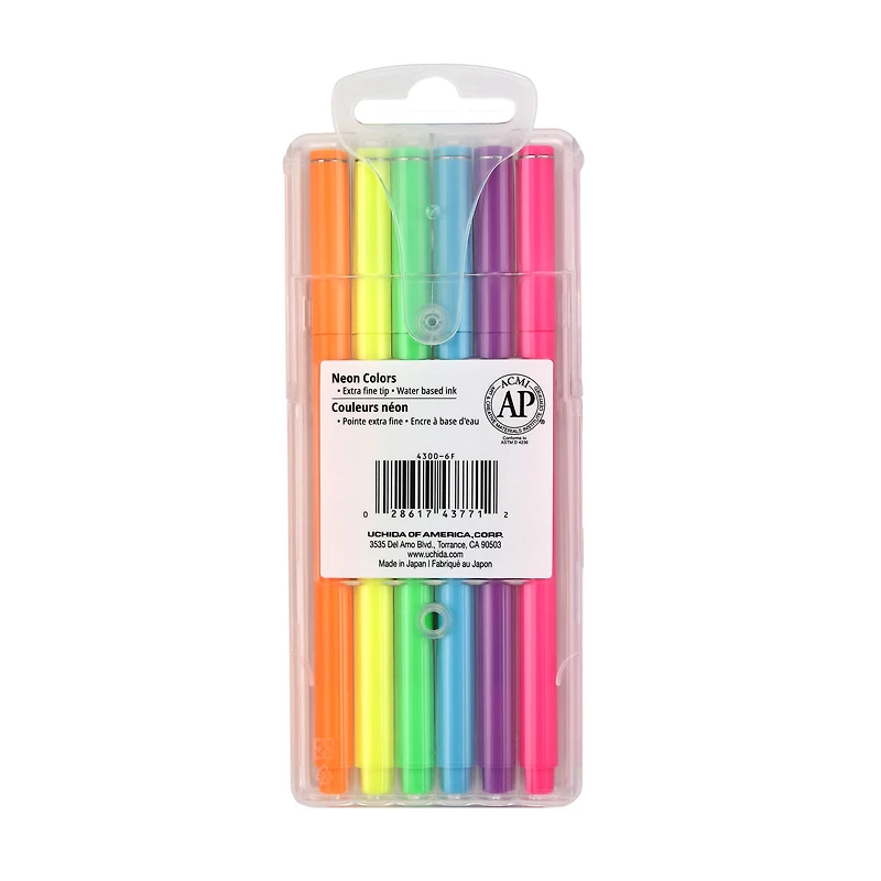 Marvy® Uchida LePen® Extra Fine 6 Neon Pen Set
