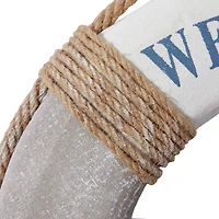 White Coastal Resin Wall Decor, 17" x 17"