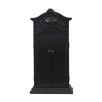 21" Black Brocade Skull Cabinet Shelf Tabletop Décor by Ashland®