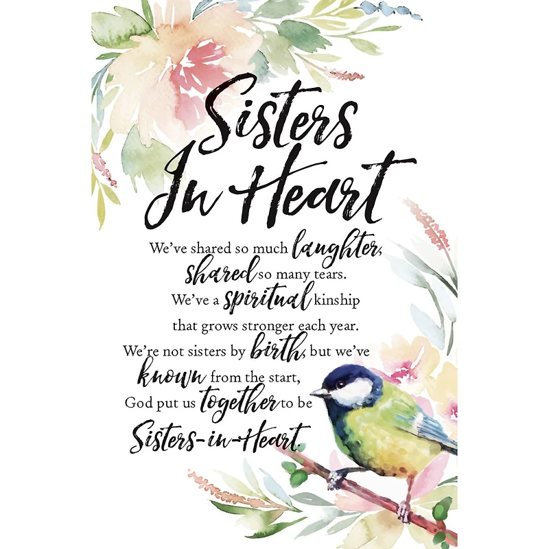 Sisters In Heart Woodland Grace Series Plaque with Easel