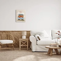 Stupell Industries Hello Fall Seasonal Autumn Pumpkins Canvas Wall Art