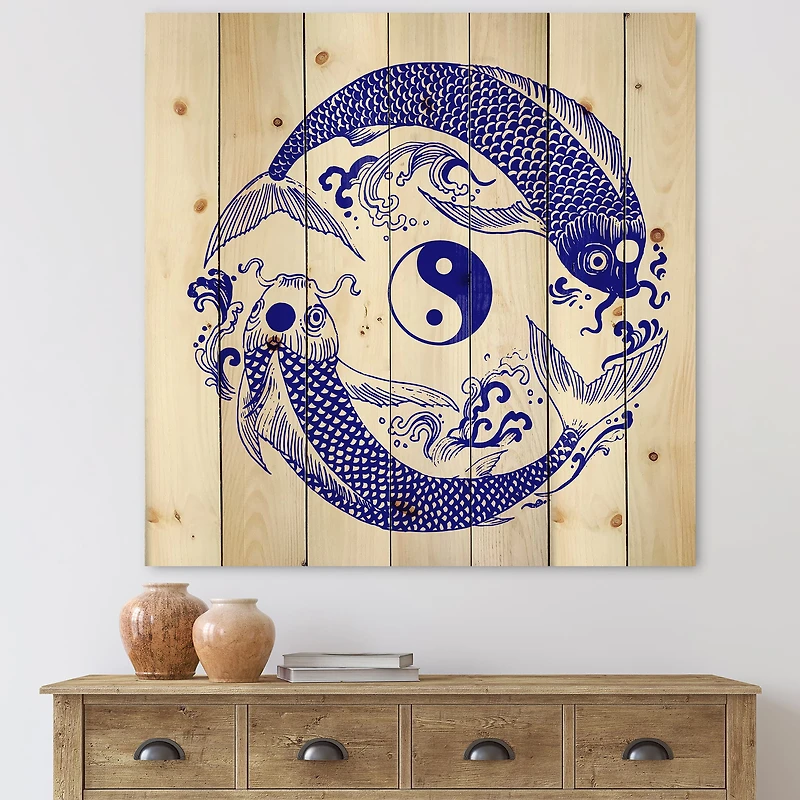 Designart - Chinoiserie Koi Fish II