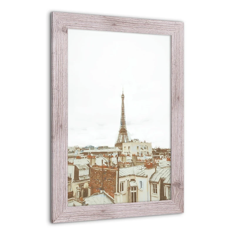 Sepia Eiffel 16" x 24" Western White Framed Print