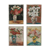 Hello Honey® Flowers in Vase Canvas Wall Décor Set