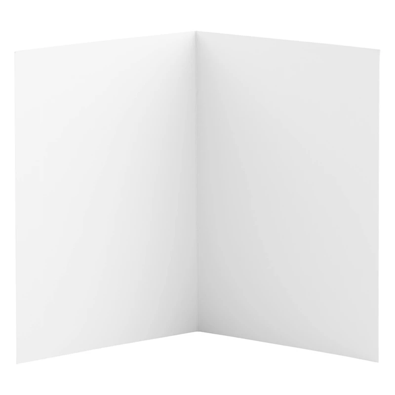 JAM Paper A7 White Blank Foldover Cards with Panel