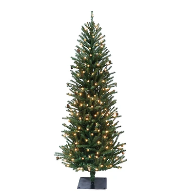 ft. Pre-Lit Fir Artificial Christmas Tree