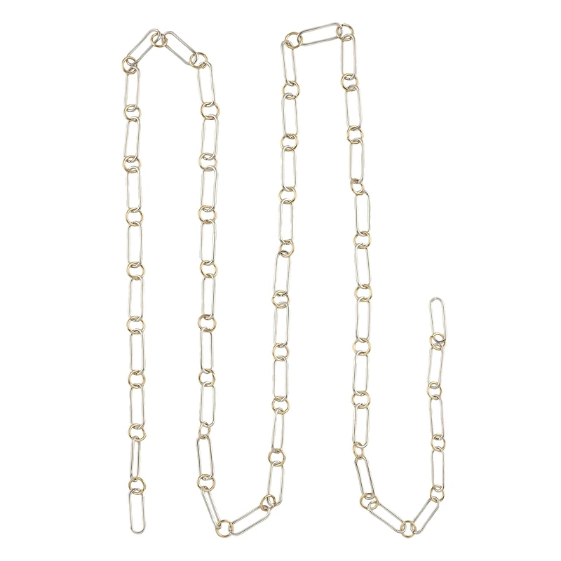 36" Silver & Gold Paper Link Chain by Bead Landing™