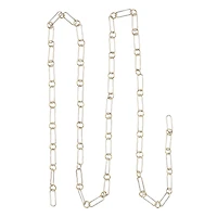 36" Silver & Gold Paper Link Chain by Bead Landing™