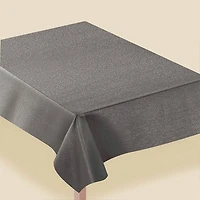 JAM Paper Metallic Pewter Gray Rectangular Fabric Tablecloth, 60" x 84"