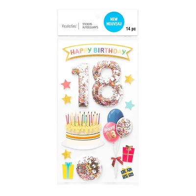 18th Birthday Dimensional Stickers by Recollections™