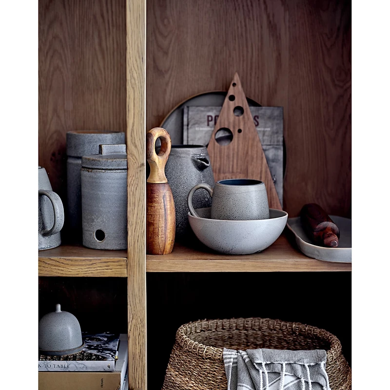 Hello Honey® 8" Brown Acacia Wood Salt & Pepper Mill Set