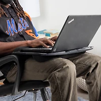 Mind Reader Black Portable Laptop Support with Handle & Ergonomic Cushioning