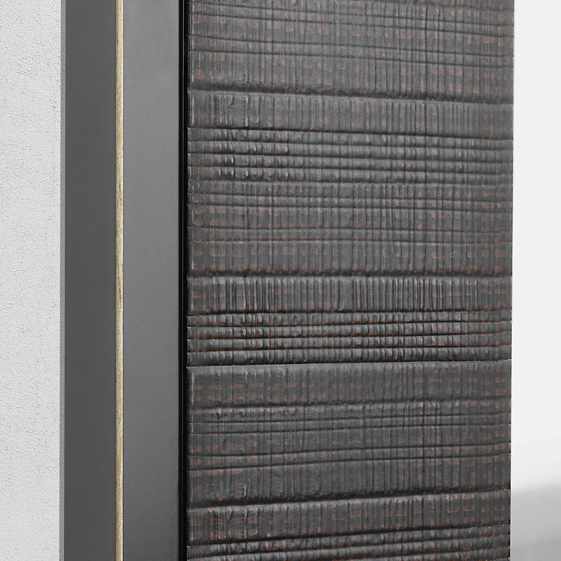 Head West® Rustic Brown Framed Beveled Glass Accent Wall Mirror