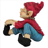 Design Toscano 9.5" Squeegee the Eccentric Elf Garden Gnome Statue
