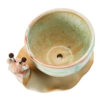 Hello Honey® Stoneware Snail Planter Set