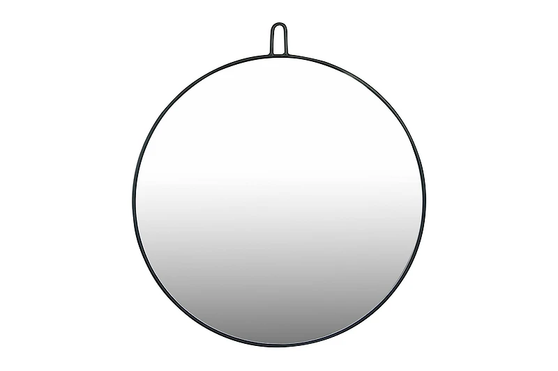 23.5" Round Metal Framed Wall Mirror with Hanger