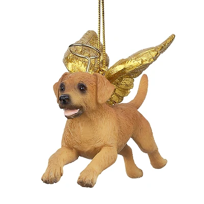 Design Toscano Honor the Pooch Golden Retriever Holiday Dog Angel Ornament