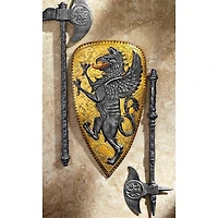 Design Toscano 19" Villani Florence Gothic Griffin Shield Wall Sculpture