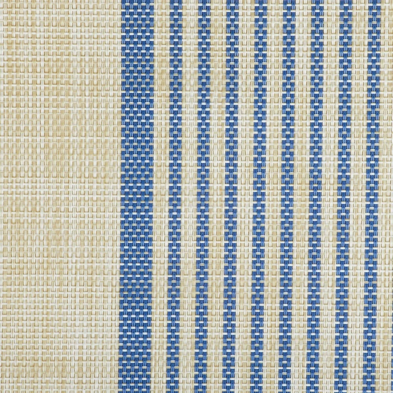DII® French Blue Middle Stripe PVC Woven Placemat, 6ct.